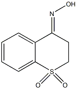 2,3-dihydro-4H-thiochromen-4-one oxime 1,1-dioxide Struktur