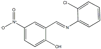 2-{[(2-chlorophenyl)imino]methyl}-4-nitrophenol Struktur