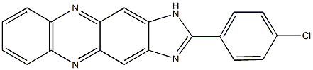 2-(4-chlorophenyl)-1H-imidazo[4,5-b]phenazine Struktur