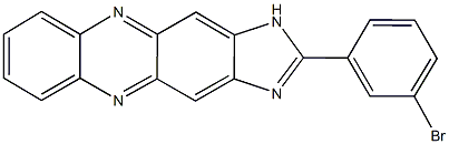 2-(3-bromophenyl)-1H-imidazo[4,5-b]phenazine Struktur