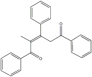 2-methyl-1,3,5-triphenyl-2-pentene-1,5-dione Struktur