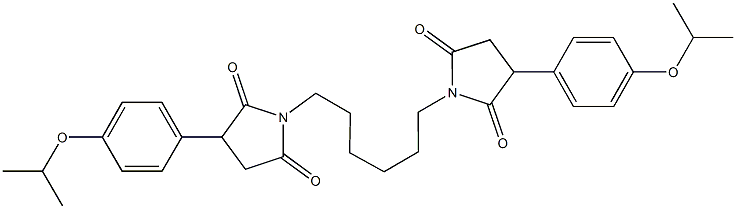 3-(4-isopropoxyphenyl)-1-{6-[3-(4-isopropoxyphenyl)-2,5-dioxopyrrolidin-1-yl]hexyl}pyrrolidine-2,5-dione Struktur