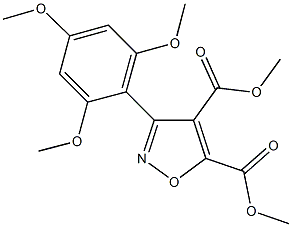 dimethyl 3-(2,4,6-trimethoxyphenyl)isoxazole-4,5-dicarboxylate Struktur