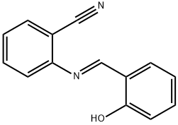 2-[(2-hydroxybenzylidene)amino]benzonitrile Struktur