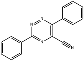 3,6-Diphenyl-1,2,4-triazine-5-carbonitrile Struktur