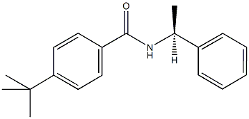 4-tert-butyl-N-(1-phenylethyl)benzamide Struktur