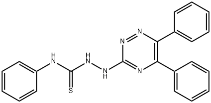 2-(5,6-diphenyl-1,2,4-triazin-3-yl)-N-phenylhydrazinecarbothioamide Struktur