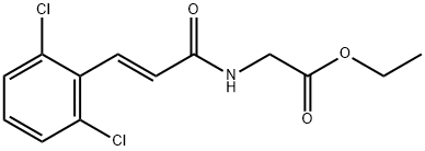 ethyl {[3-(2,6-dichlorophenyl)acryloyl]amino}acetate Struktur