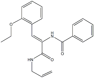 N-[1-[(allylamino)carbonyl]-2-(2-ethoxyphenyl)vinyl]benzamide Struktur