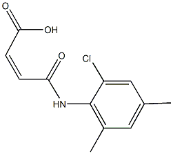 4-(2-chloro-4,6-dimethylanilino)-4-oxo-2-butenoic acid Struktur