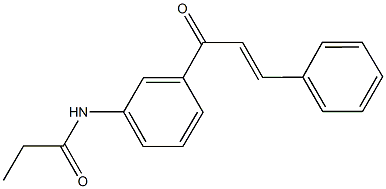 N-(3-cinnamoylphenyl)propanamide Struktur