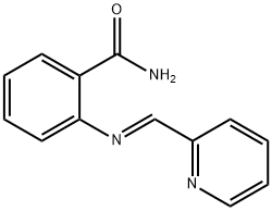 2-[(2-pyridinylmethylene)amino]benzamide Struktur