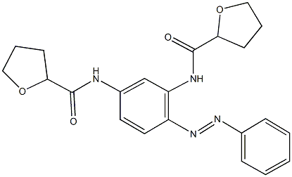 N-{2-(phenyldiazenyl)-5-[(tetrahydro-2-furanylcarbonyl)amino]phenyl}tetrahydro-2-furancarboxamide Struktur