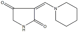 3-(1-piperidinylmethylene)-2,4-pyrrolidinedione Struktur