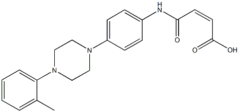 4-{4-[4-(2-methylphenyl)-1-piperazinyl]anilino}-4-oxo-2-butenoicacid Struktur