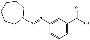 3-(1-azepanyldiazenyl)benzoic acid Struktur