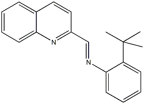 N-(2-tert-butylphenyl)-N-(2-quinolinylmethylene)amine Struktur