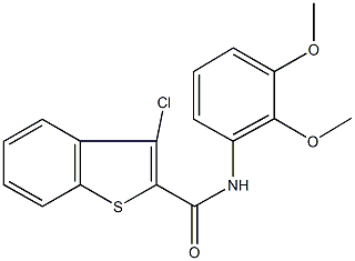 3-chloro-N-(2,3-dimethoxyphenyl)-1-benzothiophene-2-carboxamide Struktur