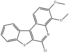 6-chloro-3,4-dimethoxy[1]benzothieno[2,3-c]quinoline Struktur