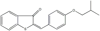 2-(4-isobutoxybenzylidene)-1-benzothiophen-3(2H)-one Struktur