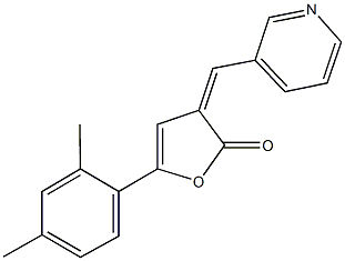 5-(2,4-dimethylphenyl)-3-(3-pyridinylmethylene)-2(3H)-furanone Struktur