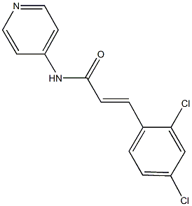 3-(2,4-dichlorophenyl)-N-(4-pyridinyl)acrylamide Struktur