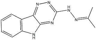 acetone 5H-[1,2,4]triazino[5,6-b]indol-3-ylhydrazone Struktur