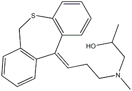 1-[(3-dibenzo[b,e]thiepin-11(6H)-ylidenepropyl)(methyl)amino]-2-propanol Struktur