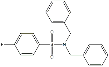 N,N-dibenzyl-4-fluorobenzenesulfonamide Struktur