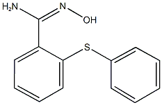 N'-hydroxy-2-(phenylsulfanyl)benzenecarboximidamide Struktur