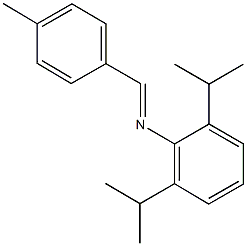 N-(2,6-diisopropylphenyl)-N-(4-methylbenzylidene)amine Struktur