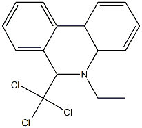 5-ethyl-6-(trichloromethyl)-4a,5,6,10b-tetrahydrophenanthridine Struktur