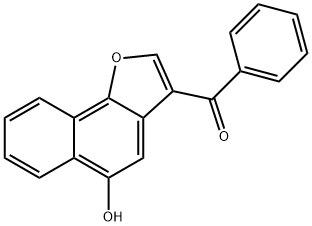 (5-hydroxynaphtho[1,2-b]furan-3-yl)(phenyl)methanone Struktur