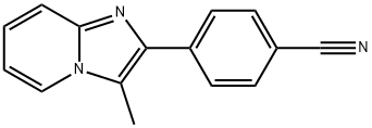 4-(3-methylimidazo[1,2-a]pyridin-2-yl)benzonitrile Struktur