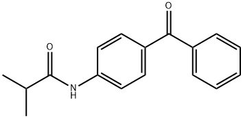 N-(4-benzoylphenyl)-2-methylpropanamide Struktur