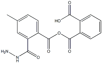 2-{[2-(4-methylbenzoyl)hydrazino]carbonyl}benzoic acid Struktur