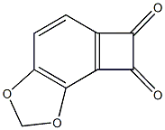 cyclobuta[e][1,3]benzodioxole-6,7-dione Struktur