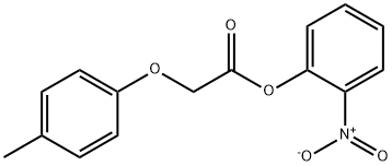 2-nitrophenyl (4-methylphenoxy)acetate Struktur