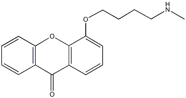 4-[4-(methylamino)butoxy]-9H-xanthen-9-one Struktur