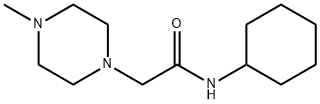 N-cyclohexyl-2-(4-methyl-1-piperazinyl)acetamide Struktur