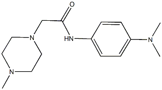 N-[4-(dimethylamino)phenyl]-2-(4-methyl-1-piperazinyl)acetamide Struktur