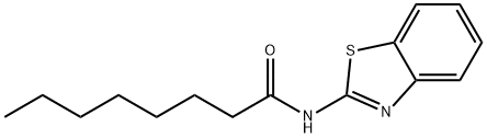 N-(1,3-benzothiazol-2-yl)octanamide Struktur