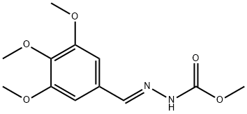 methyl 2-(3,4,5-trimethoxybenzylidene)hydrazinecarboxylate Struktur