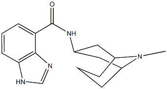 N-(9-methyl-9-azabicyclo[3.3.1]non-3-yl)-1H-benzimidazole-4-carboxamide Struktur