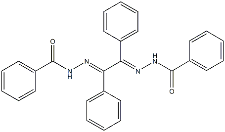 N'-[2-(benzoylhydrazono)-1,2-diphenylethylidene]benzohydrazide Struktur