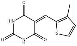 5-[(3-methyl-2-thienyl)methylene]-2,4,6(1H,3H,5H)-pyrimidinetrione Struktur