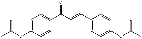 4-{3-[4-(acetyloxy)phenyl]acryloyl}phenyl acetate Struktur