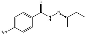 4-amino-N'-(1-methylpropylidene)benzohydrazide Struktur