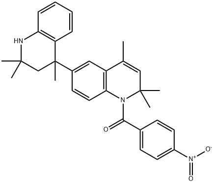 2,2,2',2',4,4'-hexamethyl-1'-(4-nitrobenzoyl)-1,1',2,2',3,4-hexahydro-3,6'-biquinoline Struktur