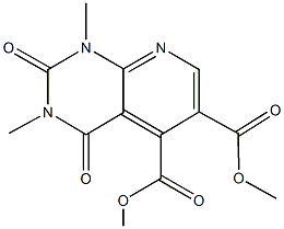 dimethyl 1,3-dimethyl-2,4-dioxo-1,2,3,4-tetrahydropyrido[2,3-d]pyrimidine-5,6-dicarboxylate Struktur